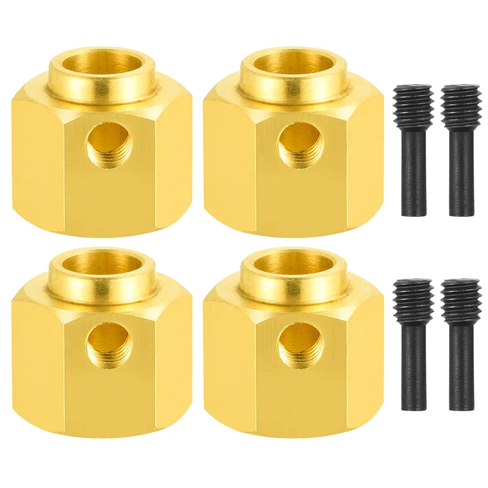 Hexagones laiton AXSPEED 12 mm TRX4/TRX6 – vue complémentaire