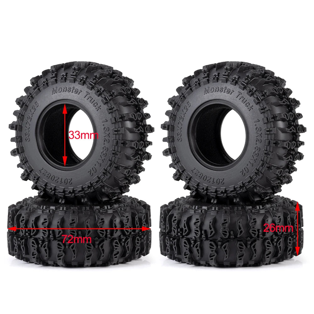 Pneus Mud Terrain AXSPEED 1.1 / 1.3 pour TRX4M / SCX24 / FCX24 – vue complémentaire 12