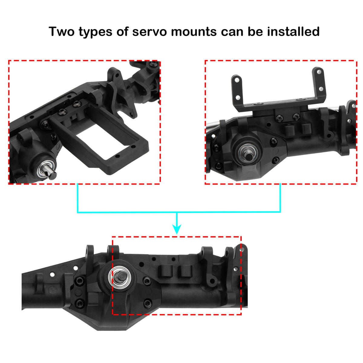 Ponts droits nylon MEUS Racing ISO Capra II SCX10 II – vue 4