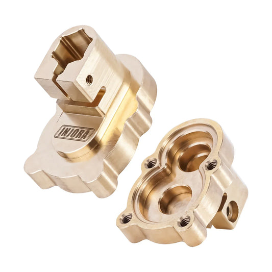 Fusées et carters de portail laiton INJORA pour FMS FCX24 1/24