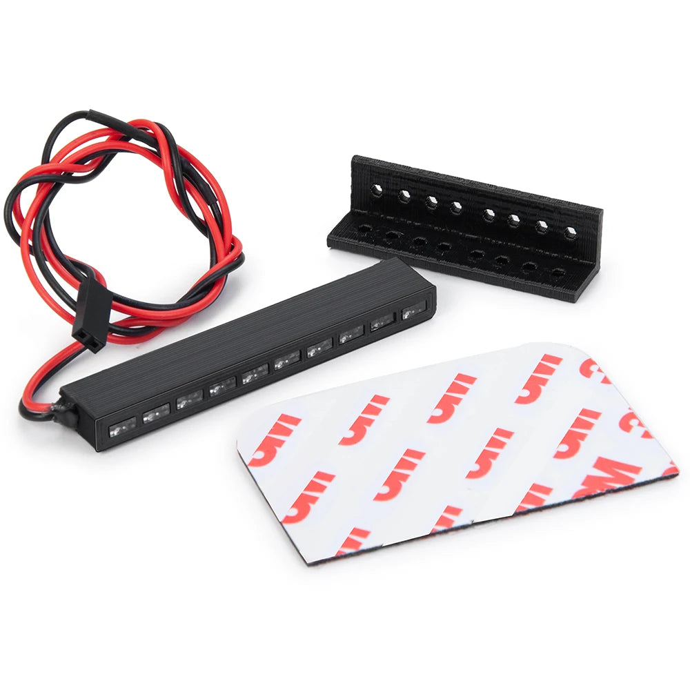 Barre LED clignotante AXSPEED 32 / 65 mm rouge ou jaune RC 1/10 – vue 5