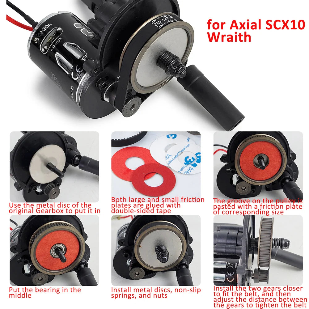 Transmission courroie AXSPEED crawler RC – vue produit