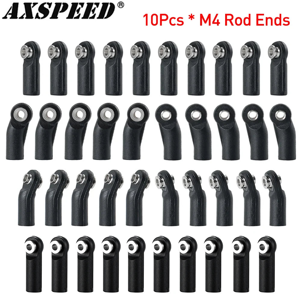 Embouts de biellette M4 AXSPEED pour crawler RC 1/10