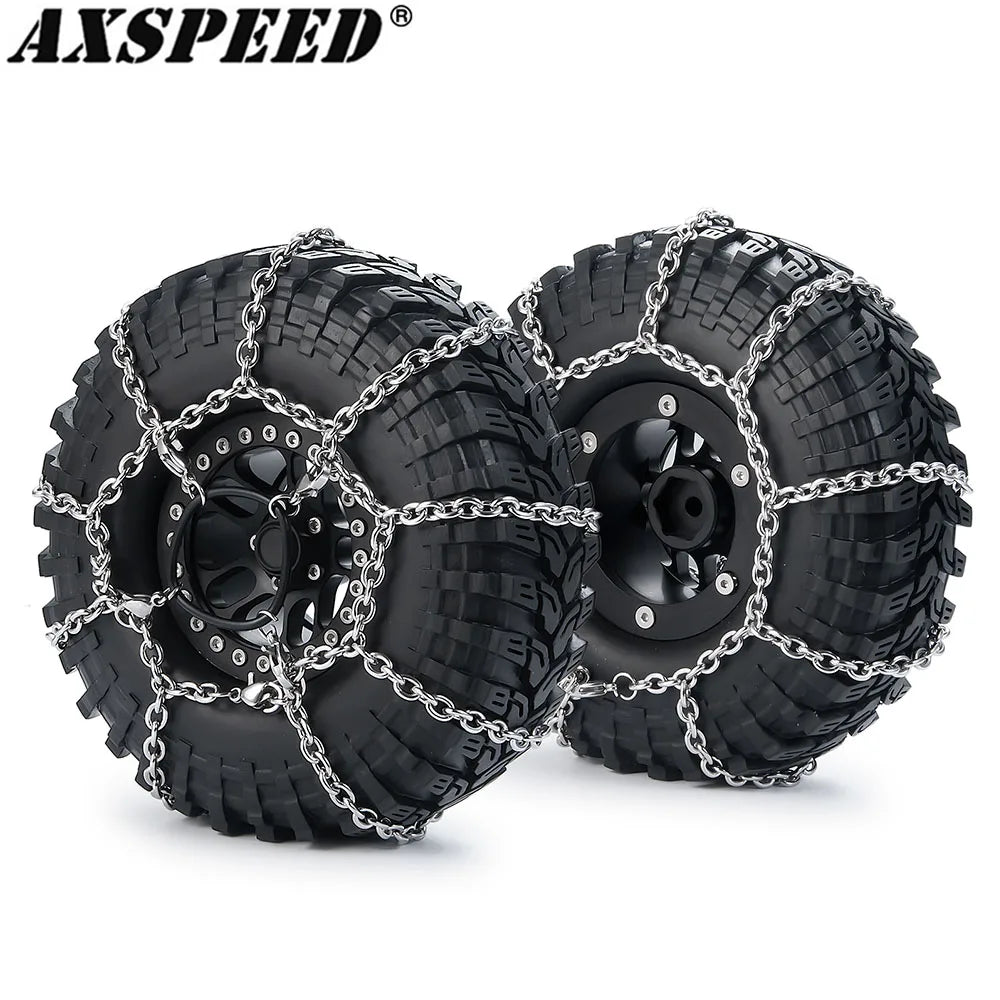 Chaînes à neige métal AXSPEED pour crawler 1/10 – vue 2