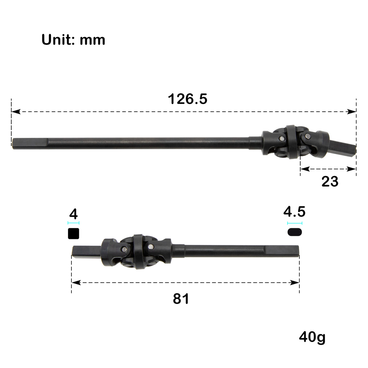 CVD MEUS Racing pour Capra 1.9 UTB – vue produit