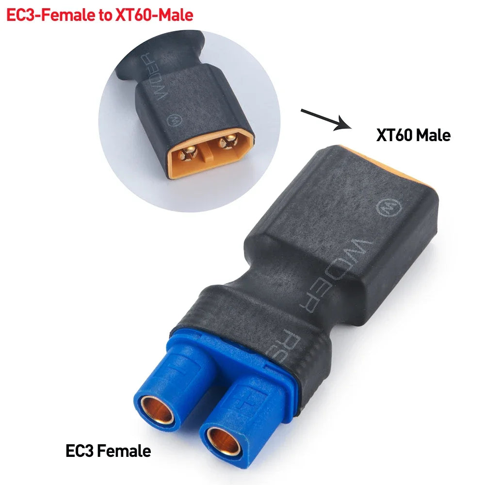 Adaptateurs LiPo AXSPEED EC3 / EC5 / TRX / T-Deans / XT60 – vue complémentaire 14