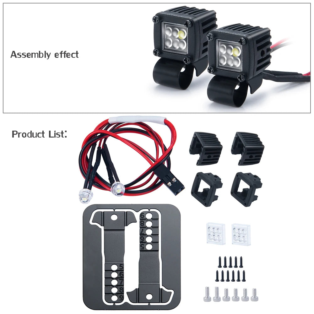 Spots LED latéraux AXSPEED de galerie TRX4 SCX10 Wraith – vue 25
