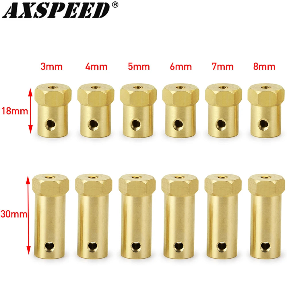 Coupleurs laiton AXSPEED hexagone 12 mm – lot de 4