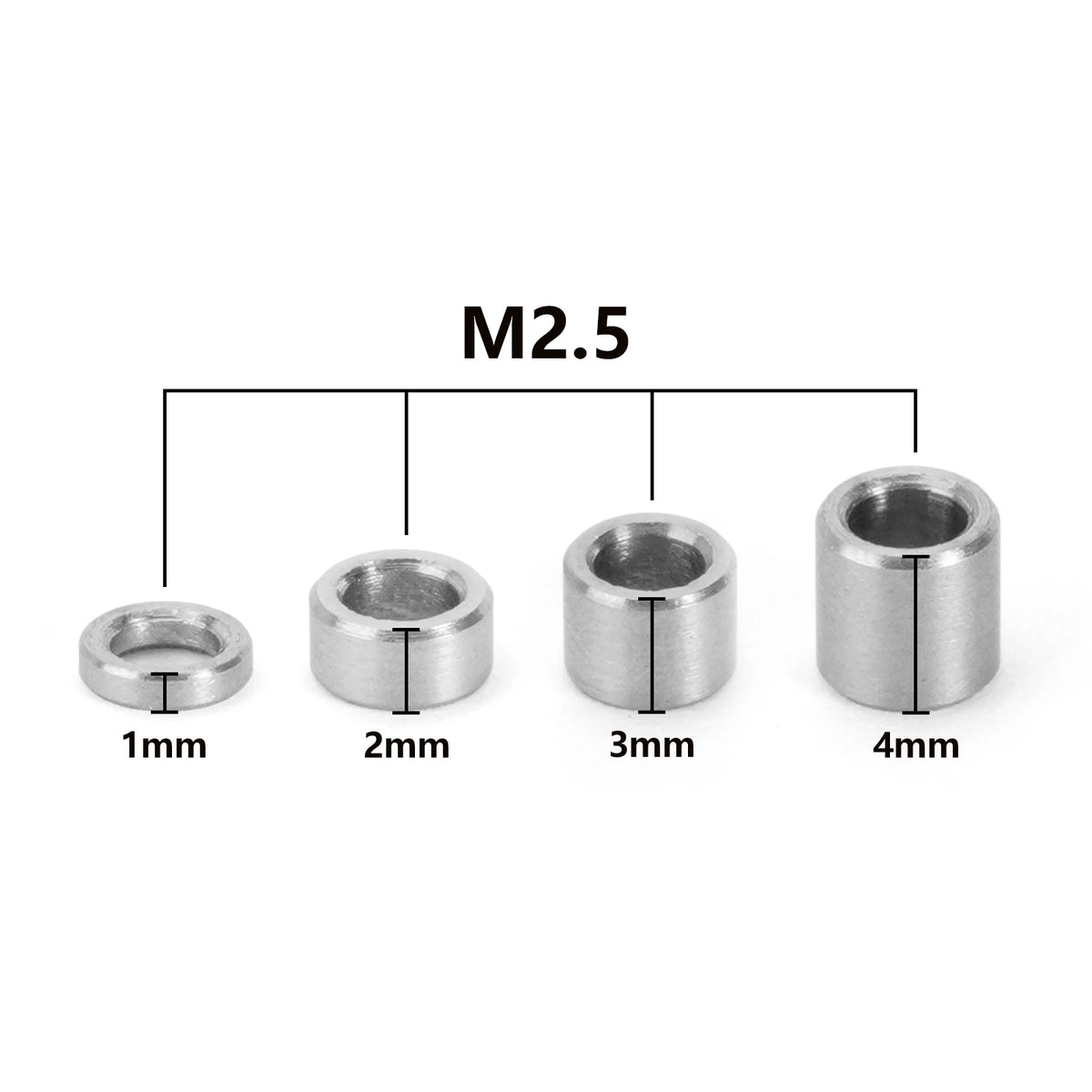 Rondelles plates M2.5 INJORA inox pour TRX4M – vue 2