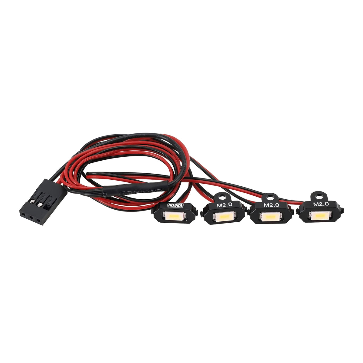 Rock lights INJORA blanc jaune pour micro crawler RC – détail produit