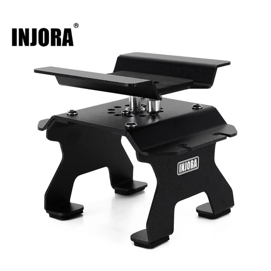 Support atelier INJORA aluminium avec porte-amortisseurs micro crawler