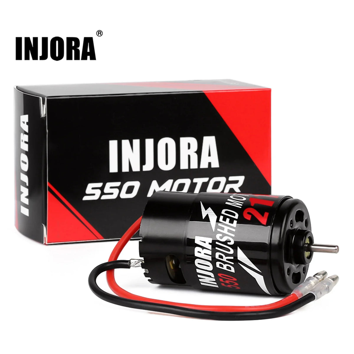 Moteur brushed INJORA 550 étanche 12T à 55T pour crawler RC 1/10