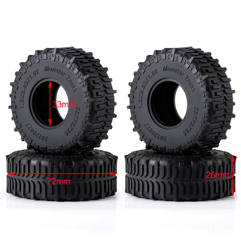 Pneus Mud Terrain AXSPEED 1.1 / 1.3 pour TRX4M / SCX24 / FCX24 – vue complémentaire 14