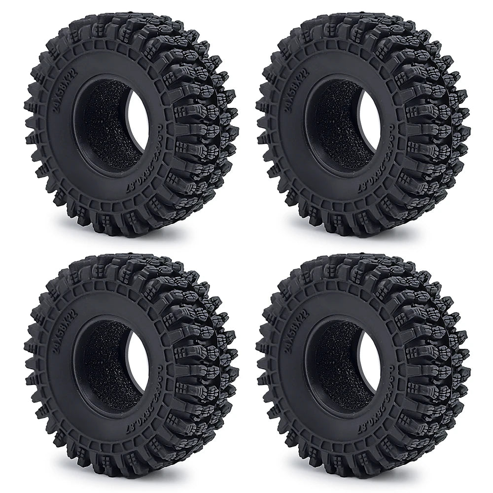 Pneus YEAHRUN 1.0 pour Traxxas TRX4M et Axial SCX24