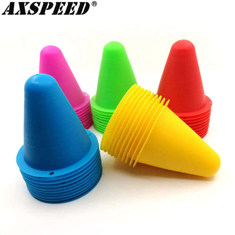 Cônes de signalisation AXSPEED pour piste RC 1/10 – lot de 10