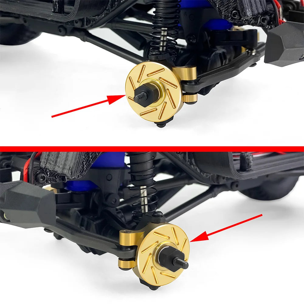 Pièces lestées en laiton AXSPEED pour TRX4M 1/18 – vue 4