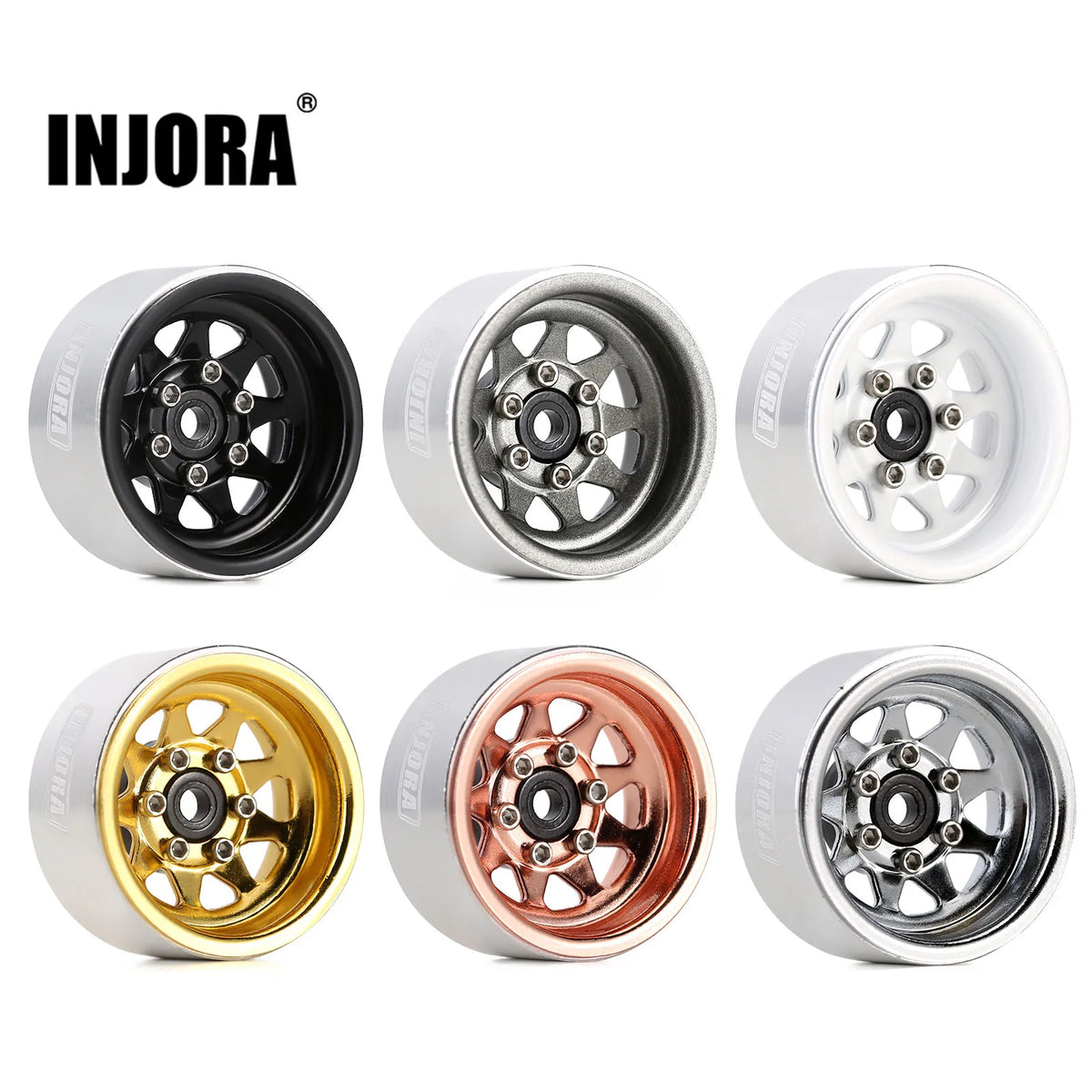 Jante beadlock INJORA acier 1.0 offset -3,78 mm – vue 2