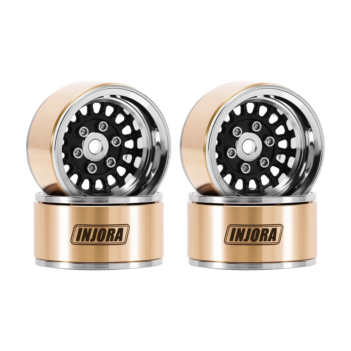Jantes beadlock INJORA 1.0 pour micro crawler – vue complémentaire