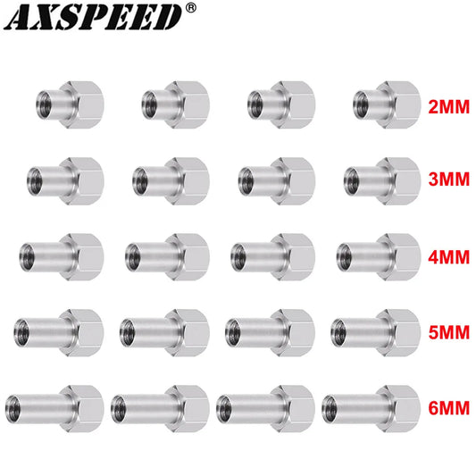 Rallonges d’écrou de roue AXSPEED M2.5 2 à 6 mm pour TRX4M