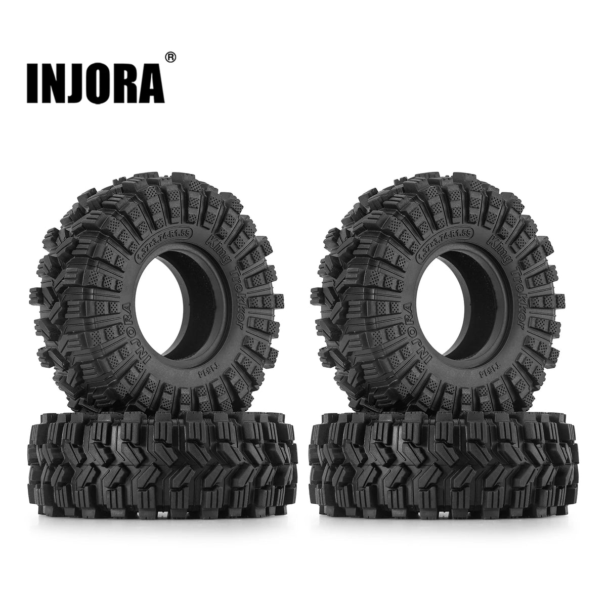 Pneus INJORA King Trekker S5 1.55 95 x 34,8 mm crawler RC