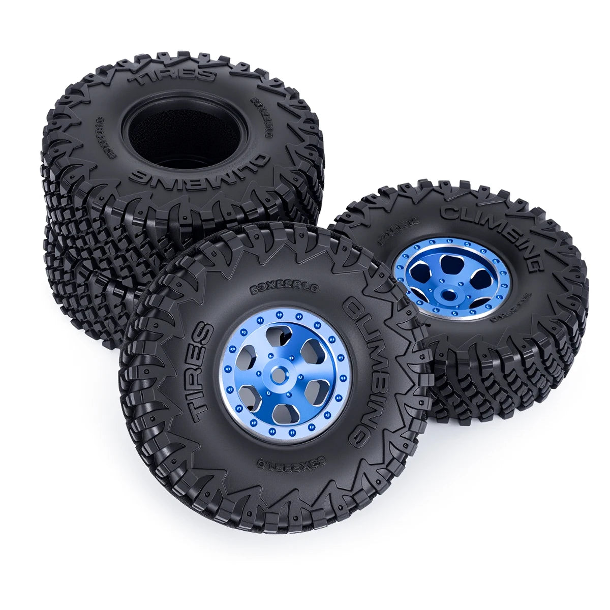 Pneus micro crawler souples 55 ou 63 mm – détail