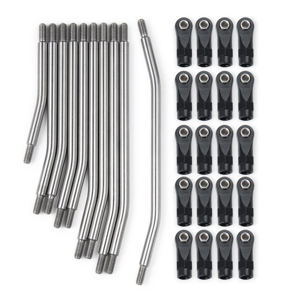 Biellettes inox AXSPEED avec rotules pour SCX10 II / TRX4 – vue 2