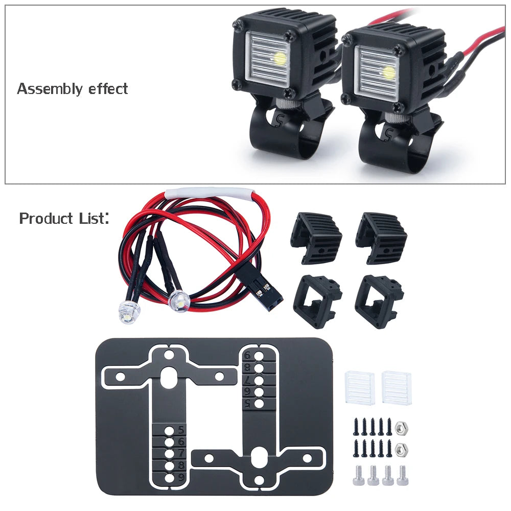 Spots LED latéraux AXSPEED de galerie TRX4 SCX10 Wraith – vue 26