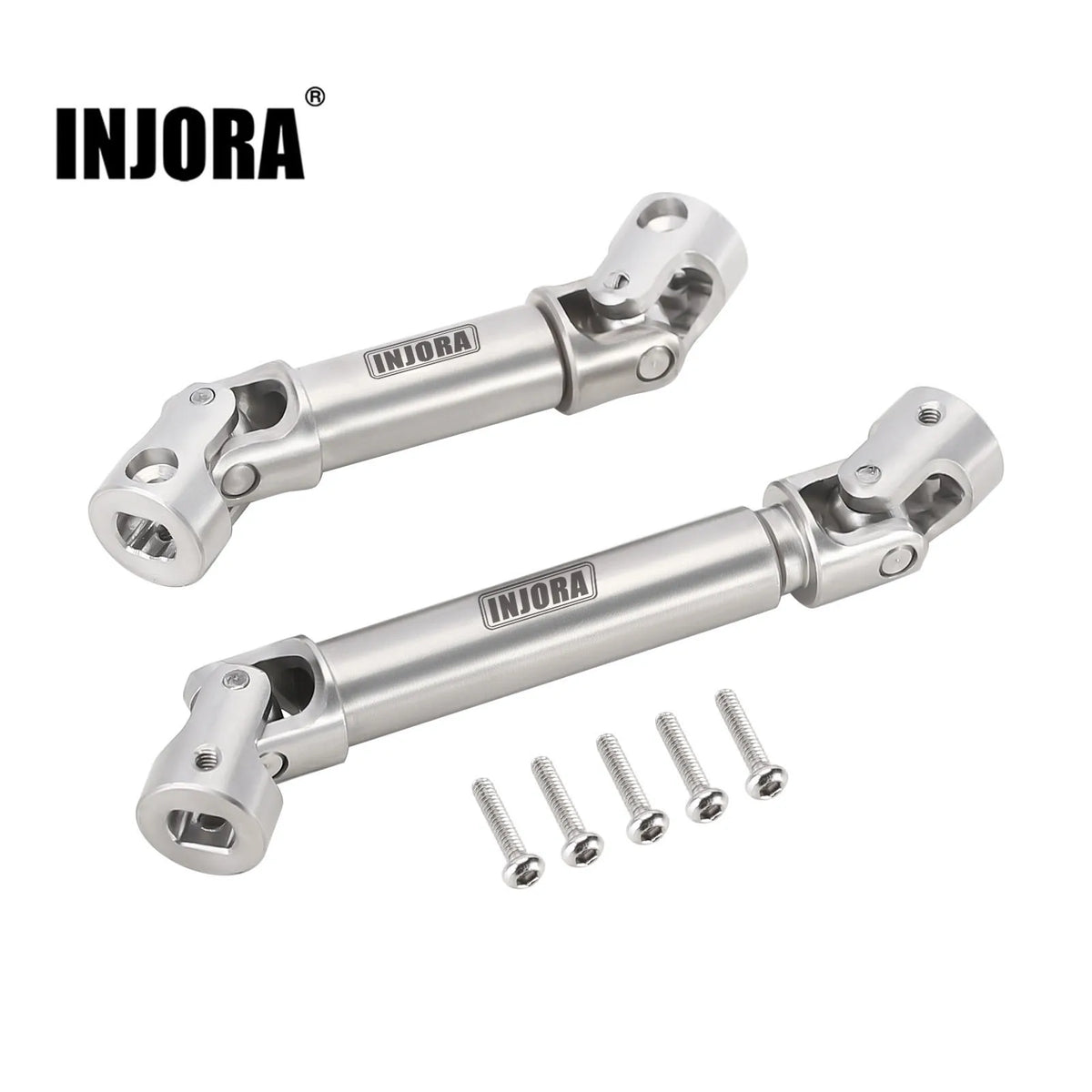 Cardans centraux inox INJORA V2 pour TRX4M Defender et Bronco 1/18