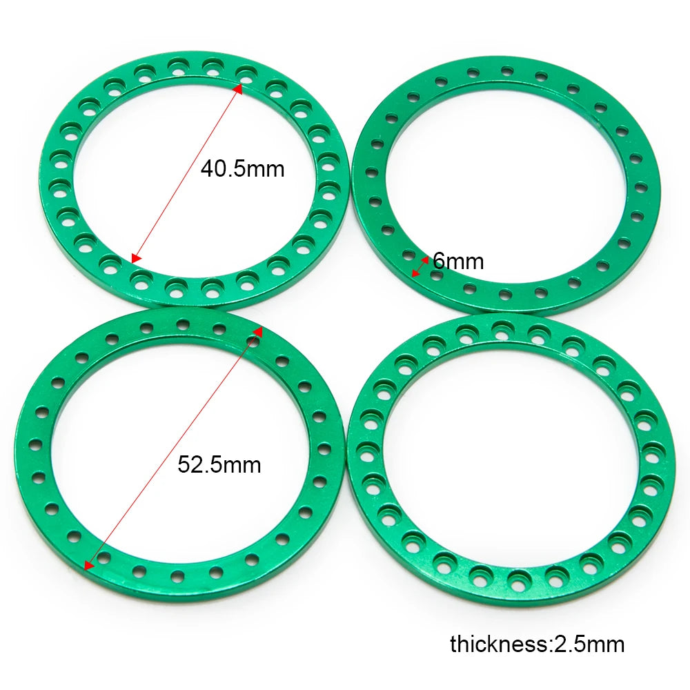 Anneaux beadlock aluminium AXSPEED 1.9 SCX10 TRX4 D90 – vue 32