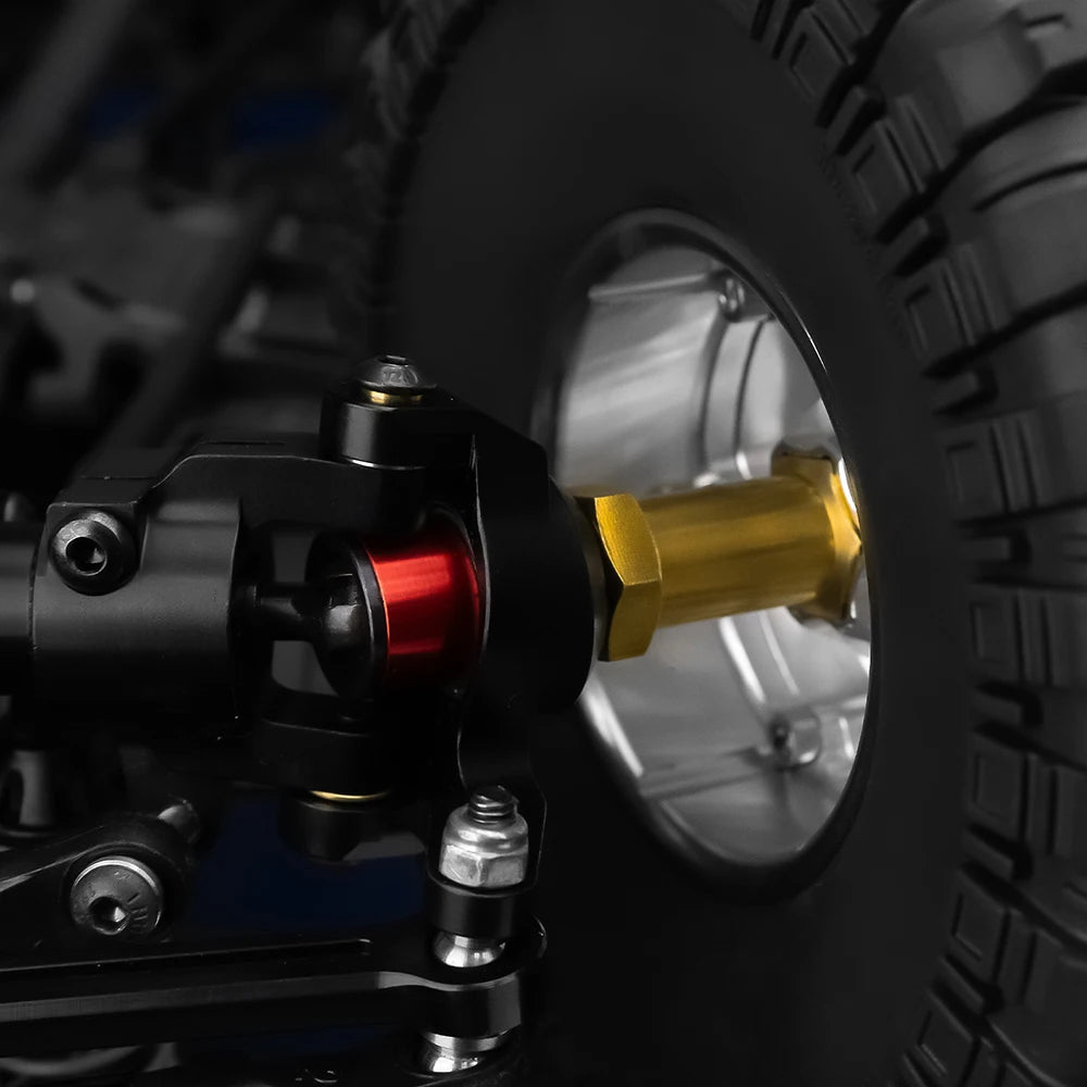 Élargisseurs laiton AXSPEED hexagone 12 mm pour SCX10 II / D90 – vue 4