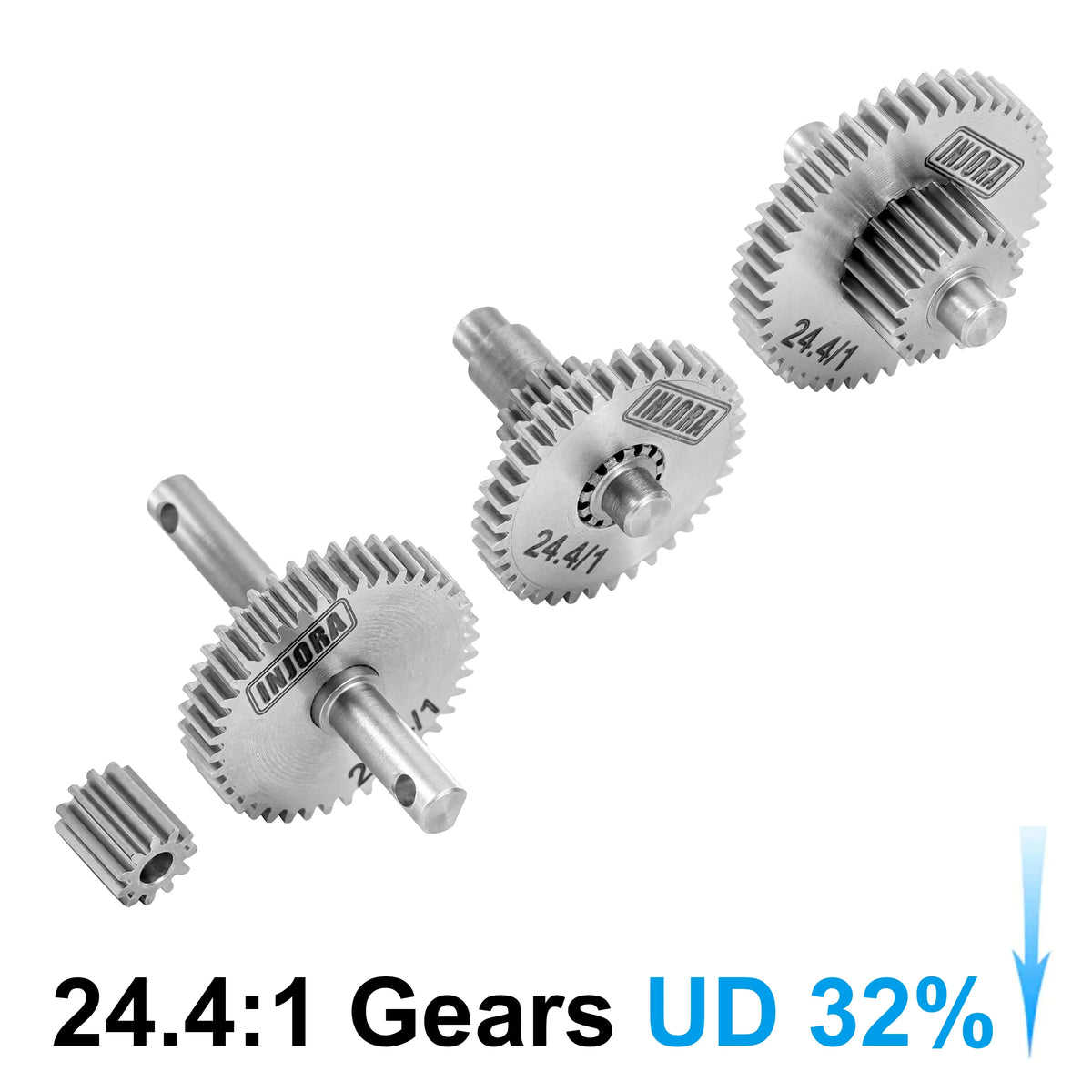 Transmission inox INJORA TRX4M 1/18 – vue 10
