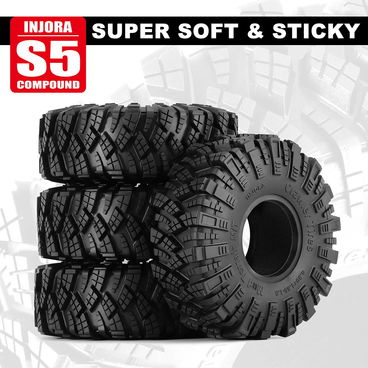 Pneus INJORA Kraken Claw S5 122 x 42 mm – vue produit