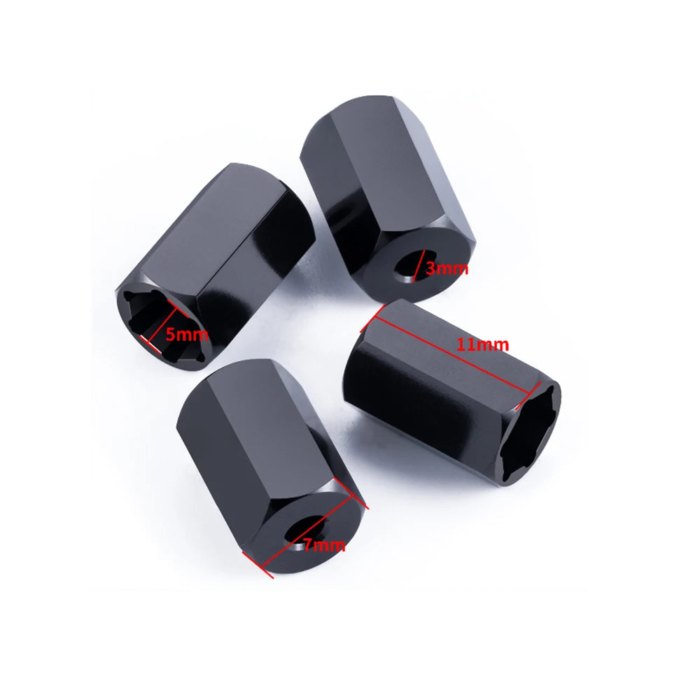 Kit adaptateurs de moyeu AXSPEED aluminium pour WPL D12