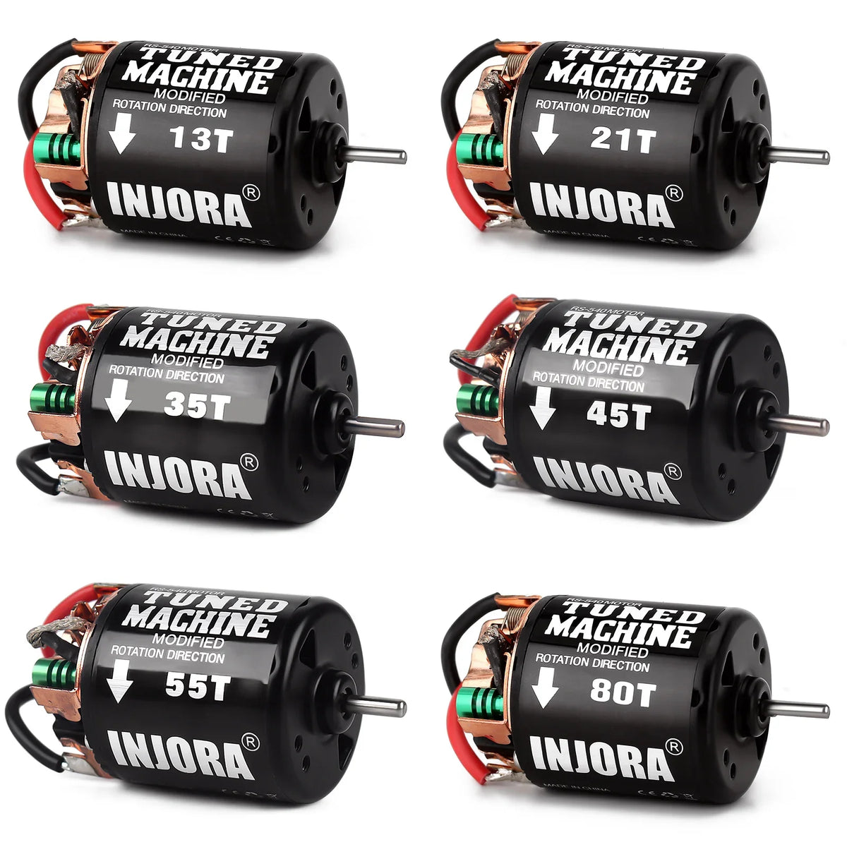 Moteur INJORA 540 pour crawler RC 1/10 – vue 3