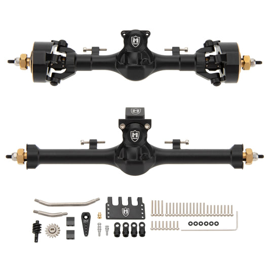Ponts métal MEUS Racing V3 CVD 3 sections plus 9 mm SCX24