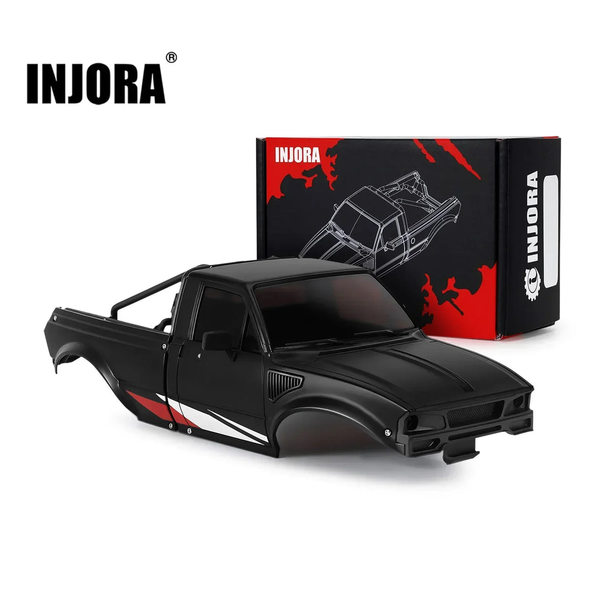 Carrosserie pickup INJORA IR60 avec arceau pour TRX4M 1/18