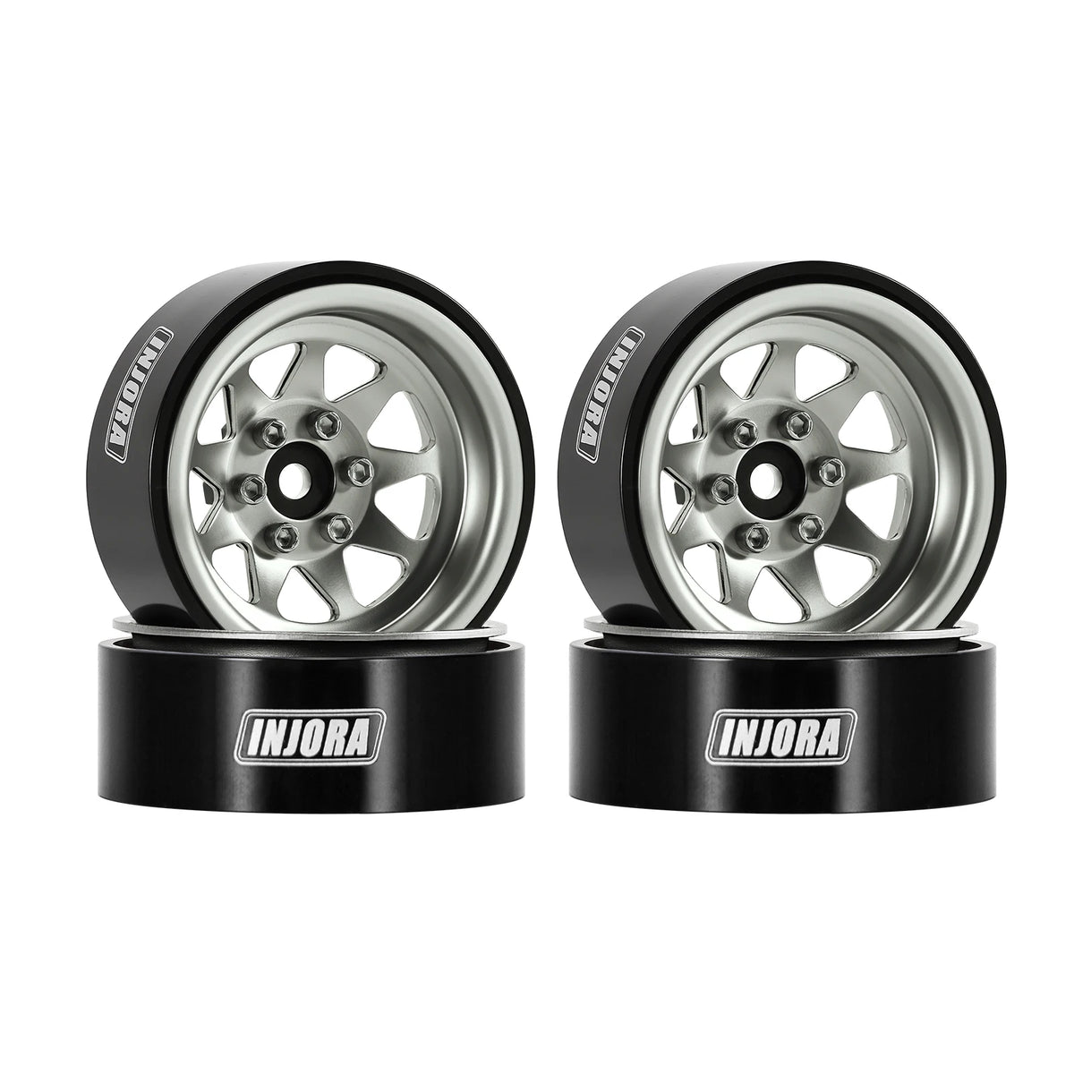 Jantes acier INJORA 1.3 pour crawler RC – présentation