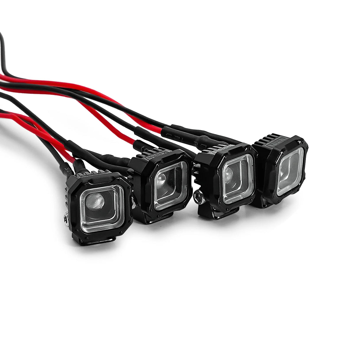 INJORA feux LED carrés blancs pour crawlers RC 1/18 et 1/24 – vue complémentaire
