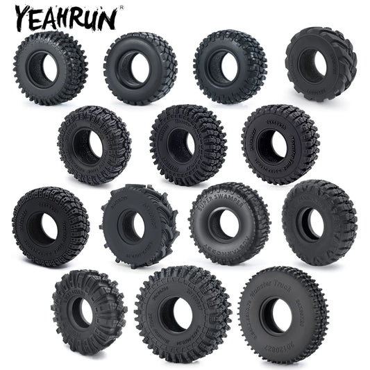 Lot de 4 pneus YEAHRUN 1.0 50 à 65 mm pour TRX4M et SCX24