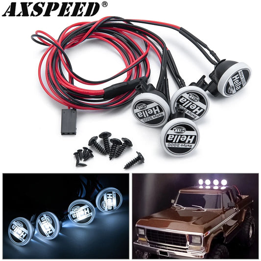 Projecteurs de toit LED AXSPEED 2 ou 4 feux pour crawler RC 1/10