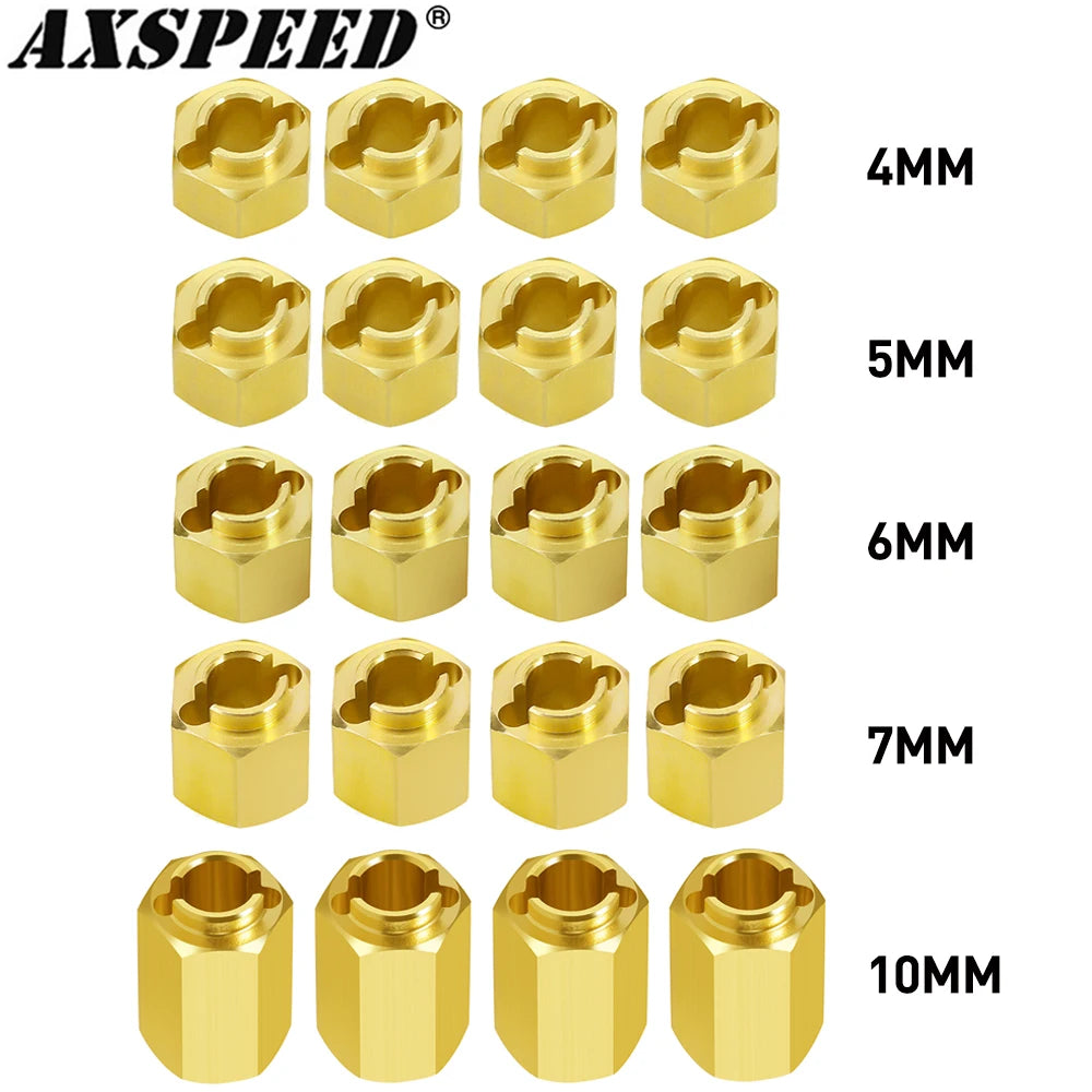 Élargisseurs laiton AXSPEED 4 à 10 mm pour TRX4M 1/18