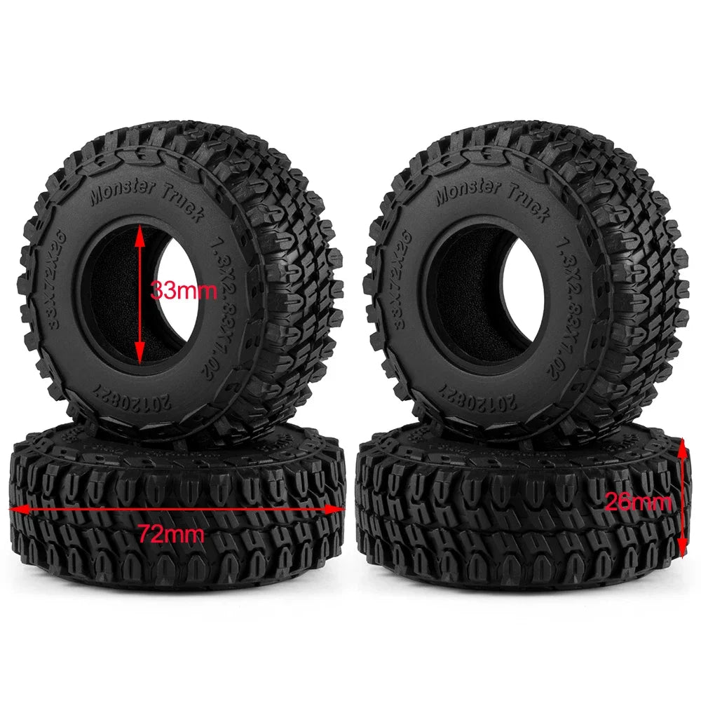 Pneus crawler AXSPEED Mud Terrain 1.1 / 1.3 pour TRX4M / SCX24 / FCX24 – vue 10