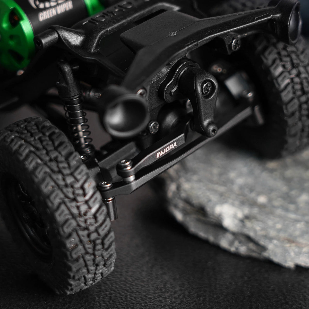 INJORA Biellettes de direction en laiton noir pour Axial SCX30 1/30