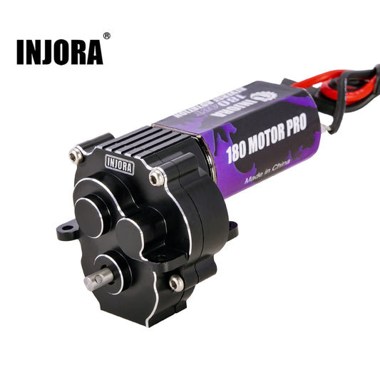 Transmission CNC INJORA avec moteur brushed 180 48T pour TRX4M 1/18