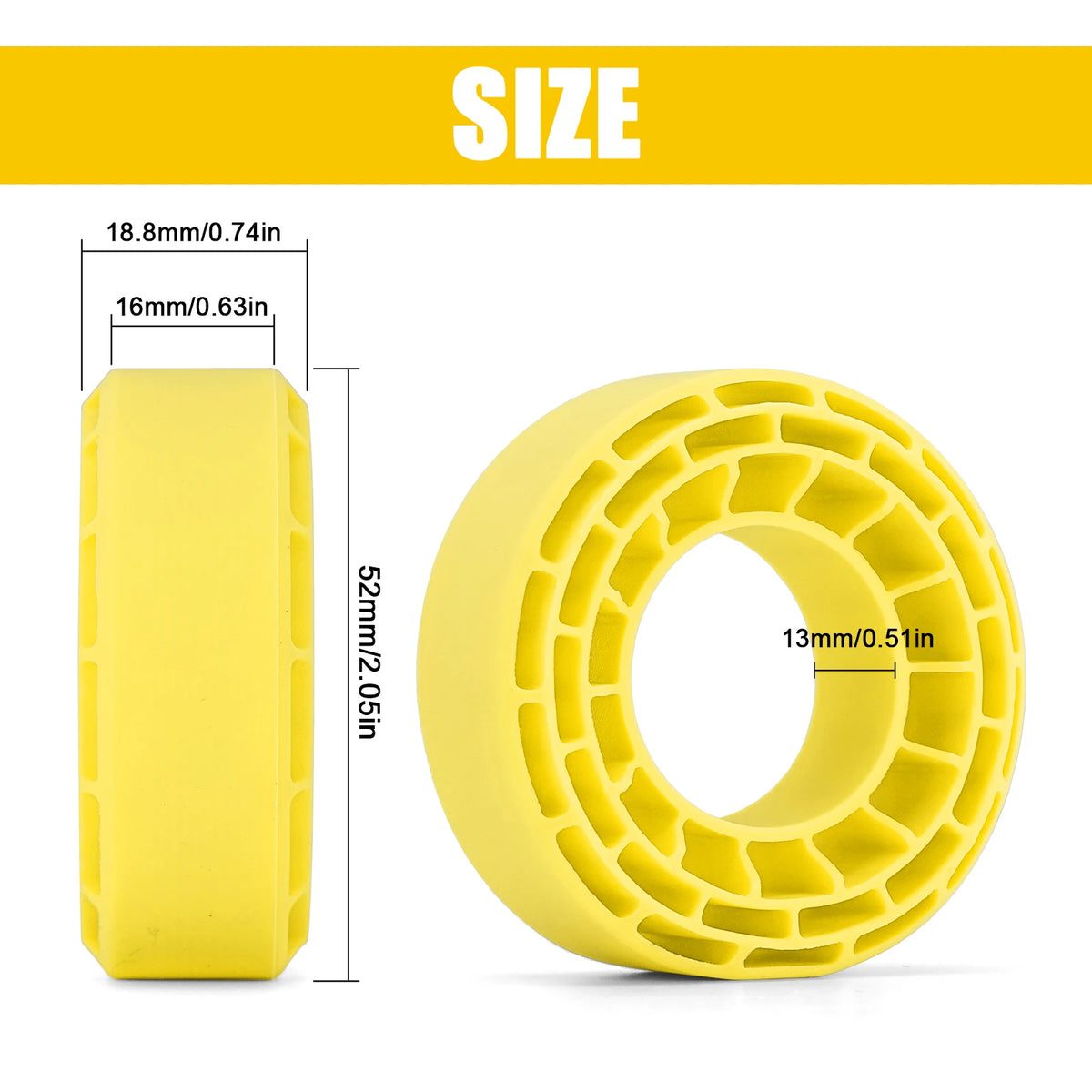 Inserts INJORA pour pneus micro crawler 1.0 – vue 3