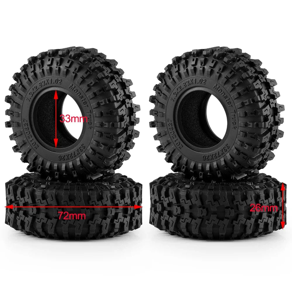 Pneus crawler AXSPEED Mud Terrain 1.1 / 1.3 pour TRX4M / SCX24 / FCX24 – vue 11