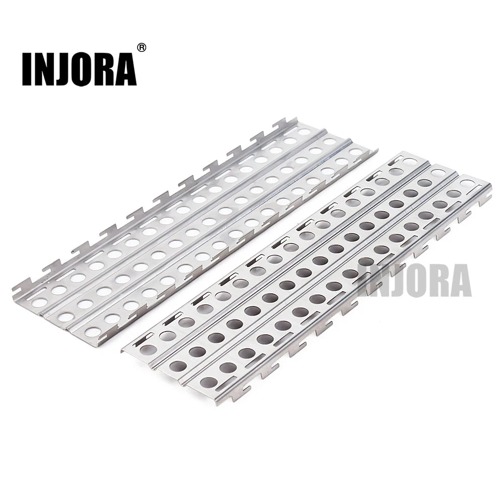Deux plaques de désensablage INJORA métal 144 x 40 mm pour crawler 1/10