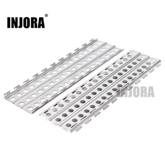 Deux plaques de désensablage INJORA métal 144 x 40 mm pour crawler 1/10