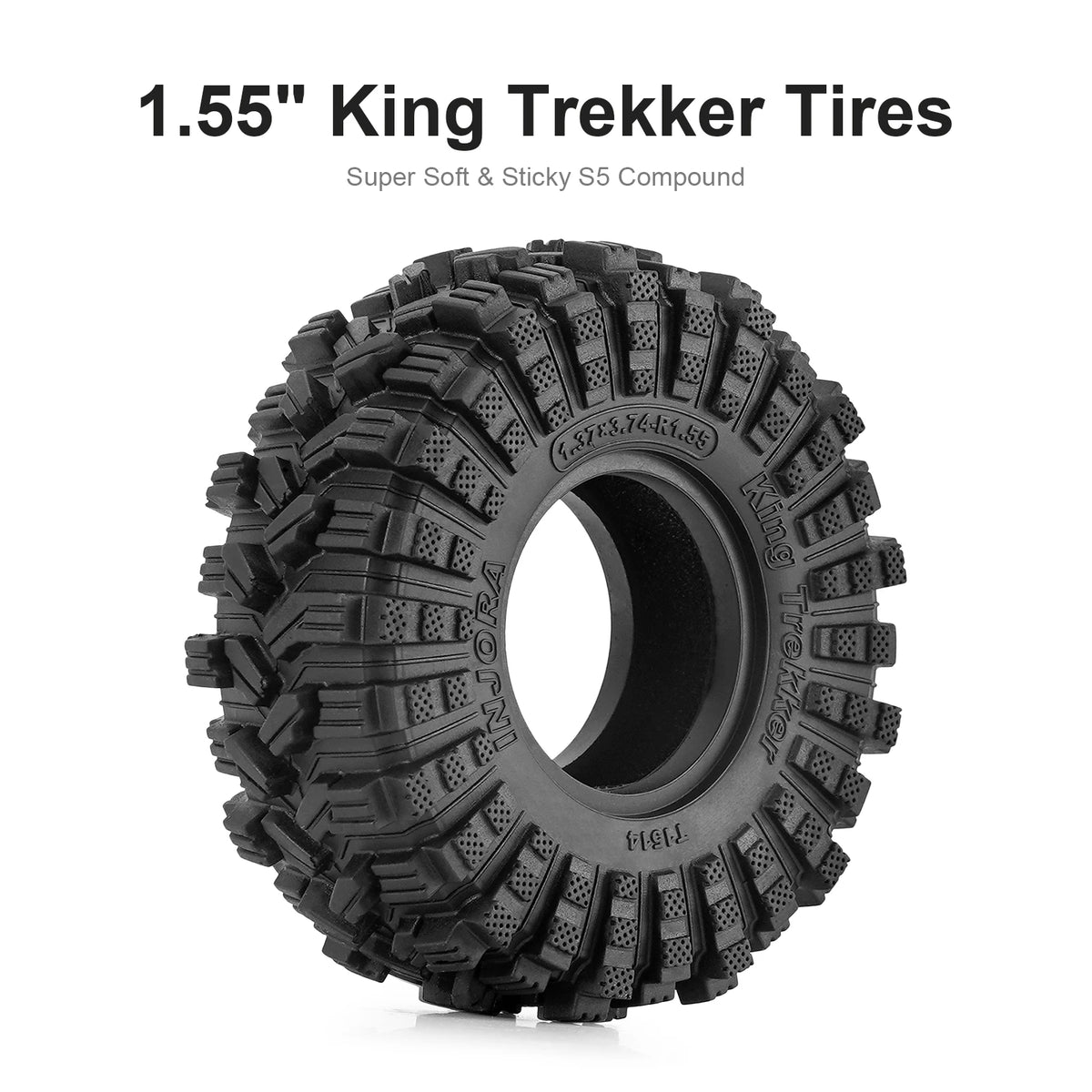 Pneus INJORA King Trekker S5 1.55 95 x 34,8 mm – vue complémentaire