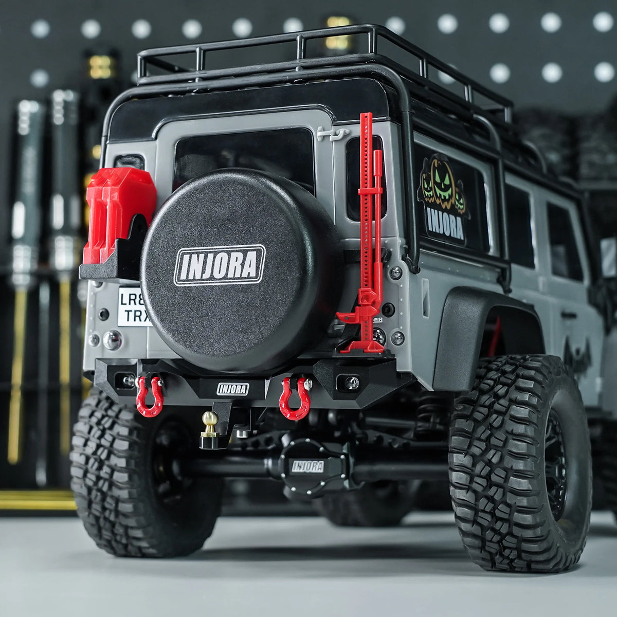 Pare-chocs aluminium INJORA crawler 1/18 – vue 6